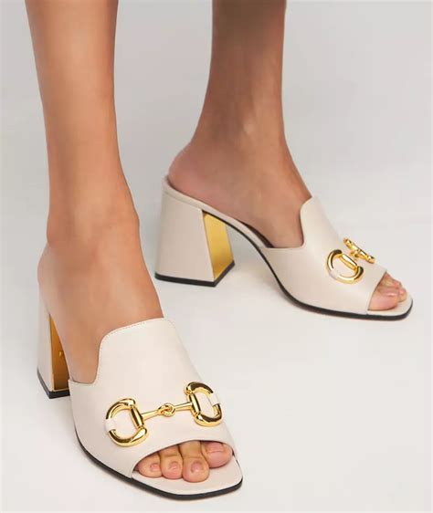 gucci high heel slides|gucci high heel mules.